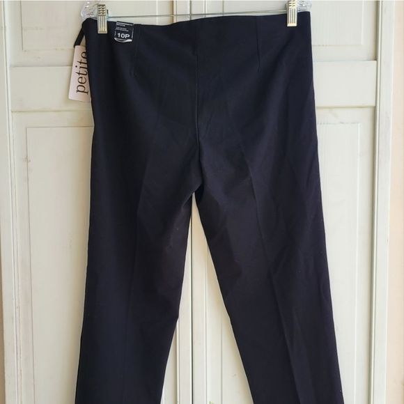 Amanda & Chelsea Black Cropped Ankle Career Trousers Size 10P NWT - Picture 5 of 8